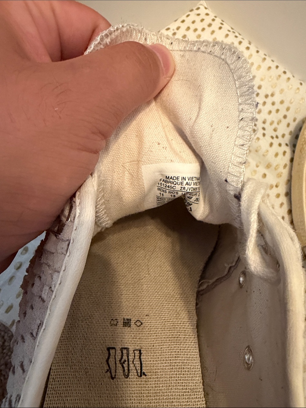 Converse unisex Woven Lace-Up Sneakers in Beige and Cream - Picture 11 of 11